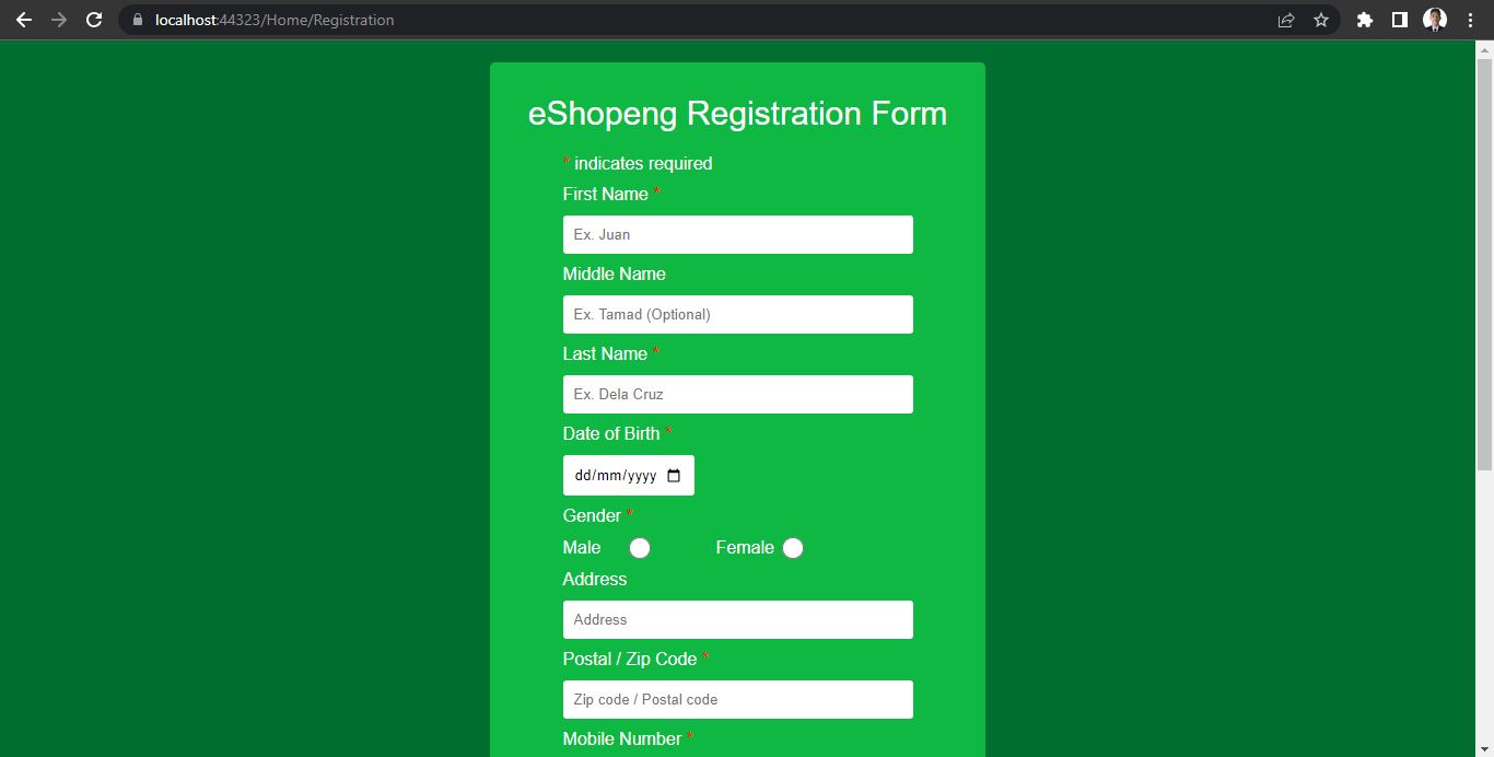 Simple E-commerce System Image